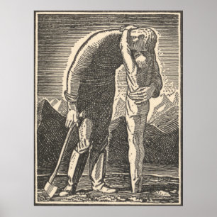 Poster Étreinte de région sauvage