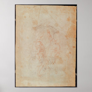 Poster Étude de deux chiffres masculins