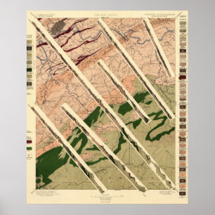 Poster Étude géologique du Tennessee et de nord