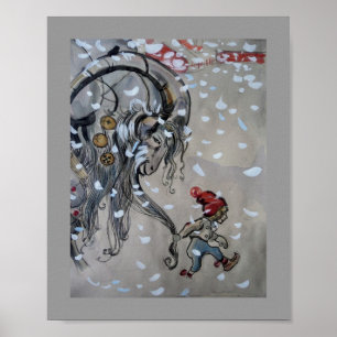 Poster Étude pour Julbacken (Yule Goat) 1911