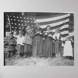 Poster Étudiants de l'école St. Rita Cincinnati 1918