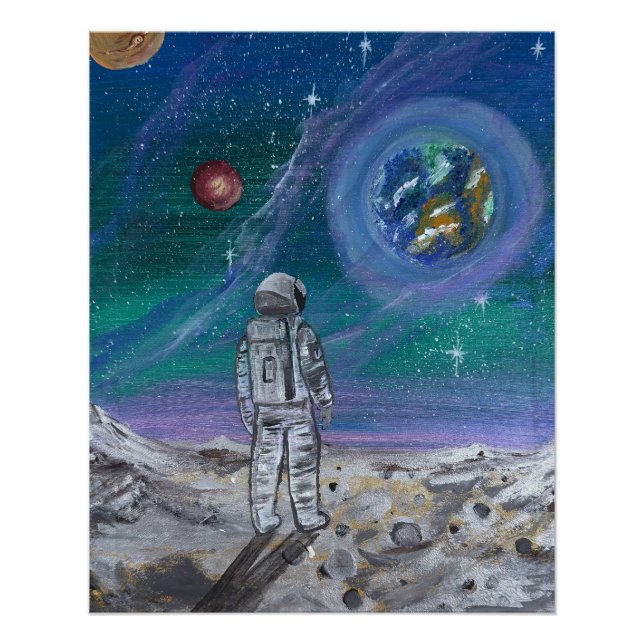 Poster Étui Otterbox - œuvre d'art faite main - Vue de la (Devant)