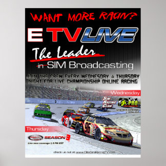 Poster ETV Live Racin