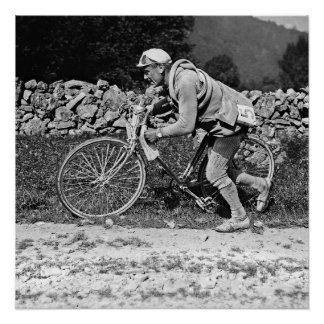 Poster Eugene Christophe Tour de France 1922 Aubisque