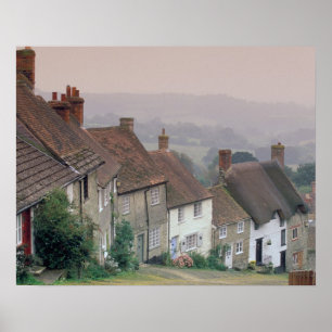 Poster Europe, Angleterre, Dorset, Gold Hill, Shaftesbury