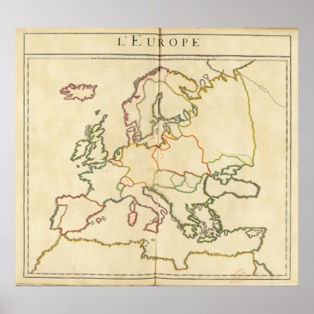 Poster Europe by Religion (Devant)