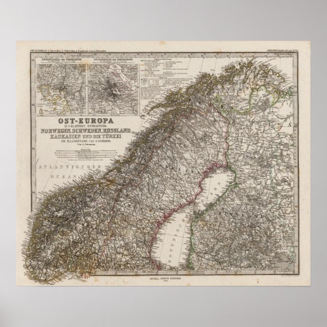 Poster Europe de l'Est, Norvège (Devant)