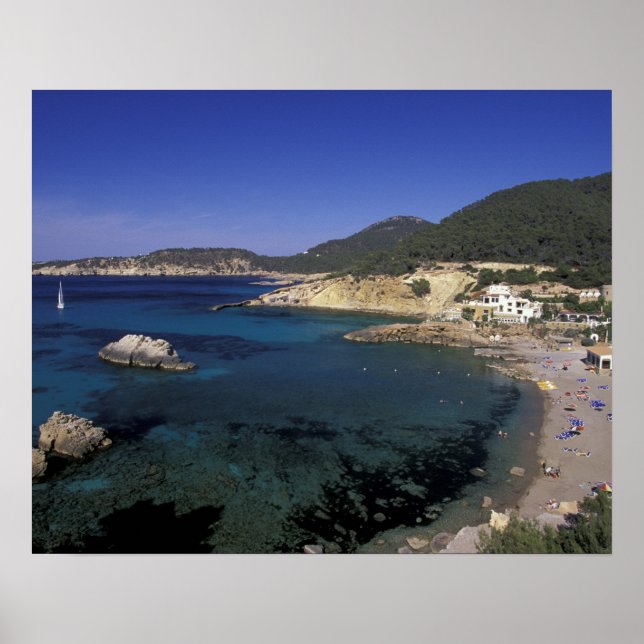 Poster Europe, Espagne, Baléares, Ibiza, Cala de (Devant)