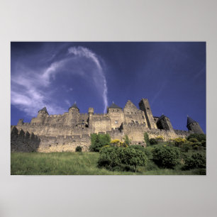 Poster Europe, France, Languedoc, Aude, Carcassonne,