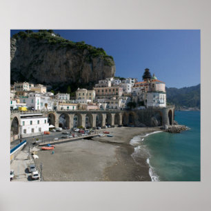 Poster Europe, Italie, Campanie, (Côte amalfitaine), Amal
