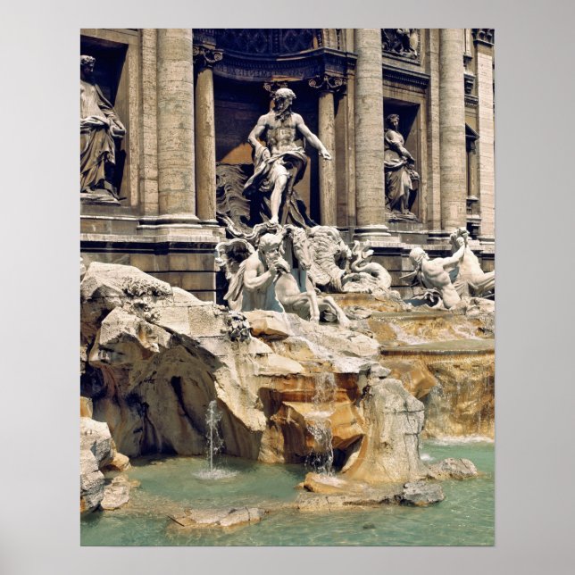 Poster Europe, Italie, Rome. Des pièces de monnaie jonche (Devant)