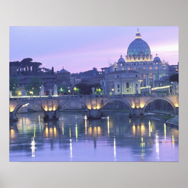 Poster Europe, Italie, Rome, Vatican. St. Peter & (Devant)