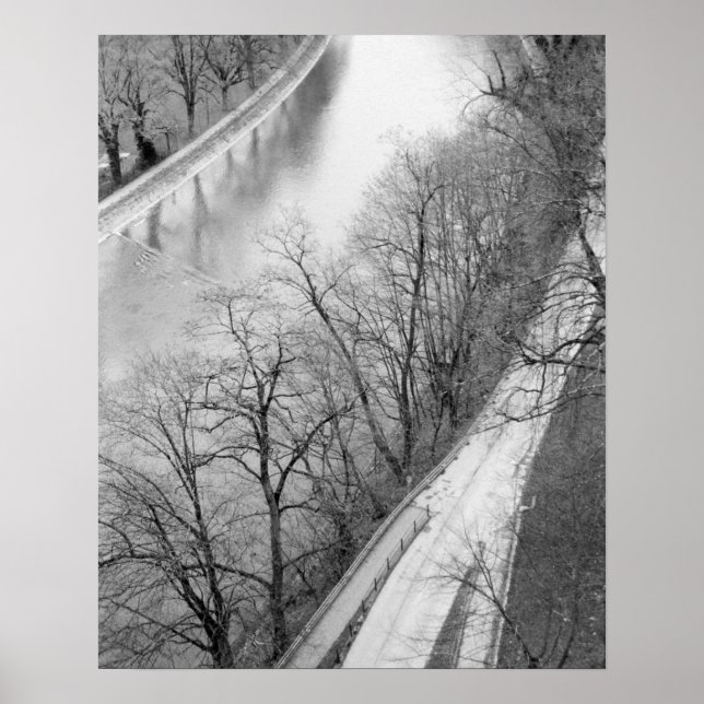Poster Europe, Suisse, Berne. Vue d'ensemble de l'Aare (Devant)