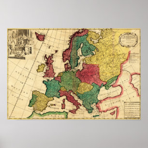 Poster EuropePanoramic MapEurope