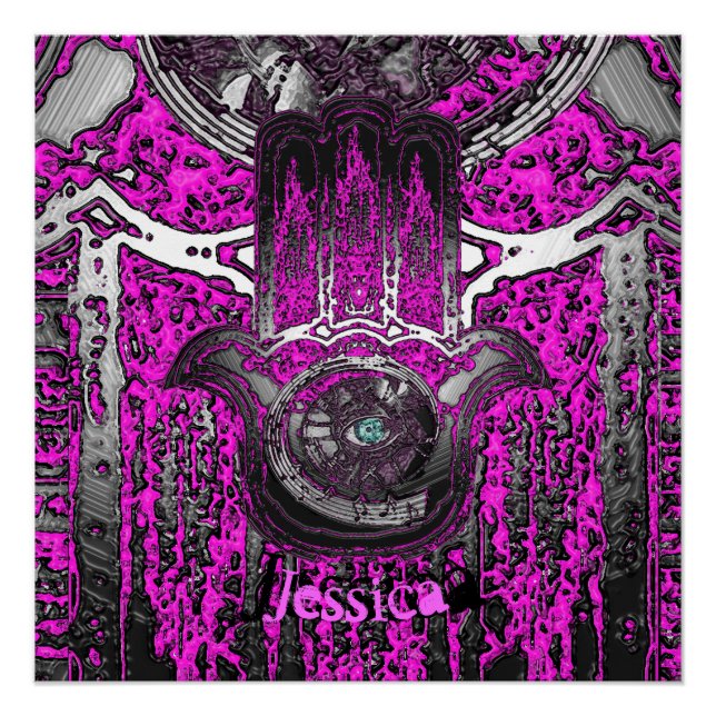 Poster Éveil musical (rose) (Devant)