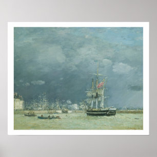 Poster Evening, Le Havre, 1866 (oil on canvas)