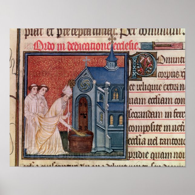 Poster Évêque Consecter une église (Devant)
