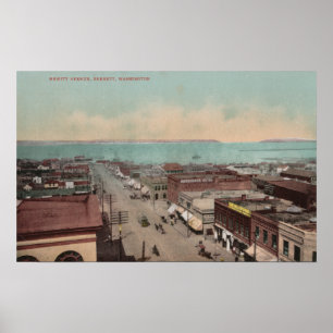 Poster Everett, WAView de Hewitt Ave.Everett, WA