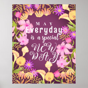 Poster 'Everyday is new day'