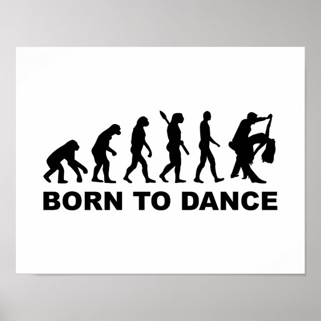 Poster Evolution dansante née de la danse (Devant)