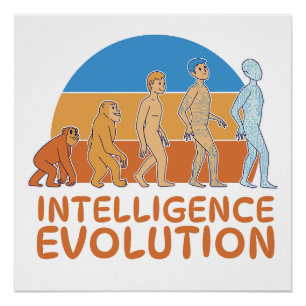Poster Évolution de l'intelligence humaine