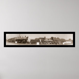 Poster Evolution des trains Photo 1913