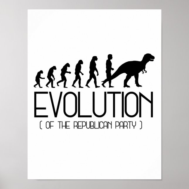 Poster Évolution du Parti Républicain - - Pro-Science (Devant)