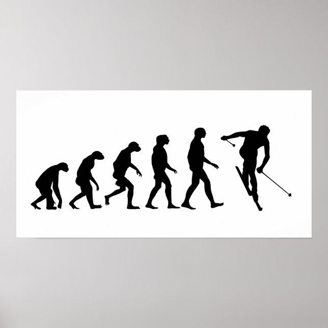 Poster Évolution du ski (Devant)
