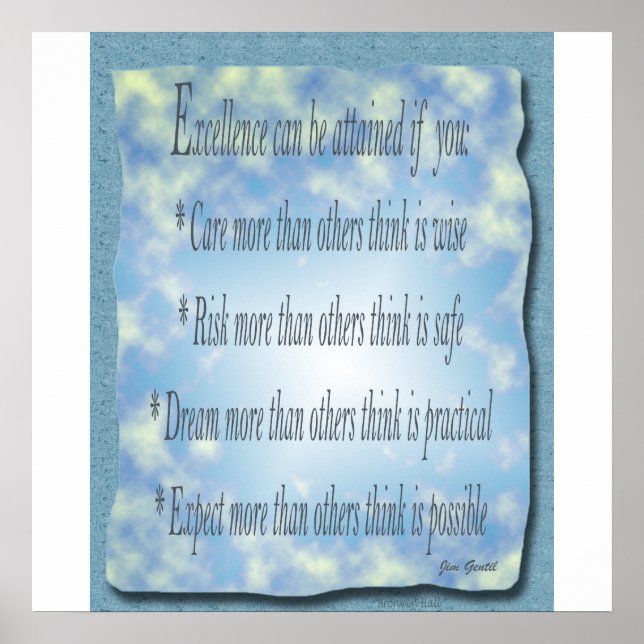 Poster Excellence (Devant)