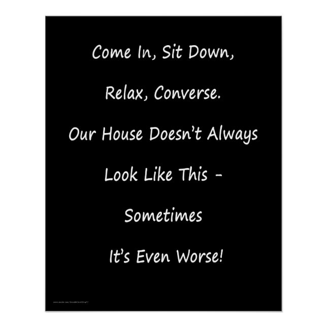 Poster Excusez-moi pour l'affiche de Messhouse, en blanc  (Devant)