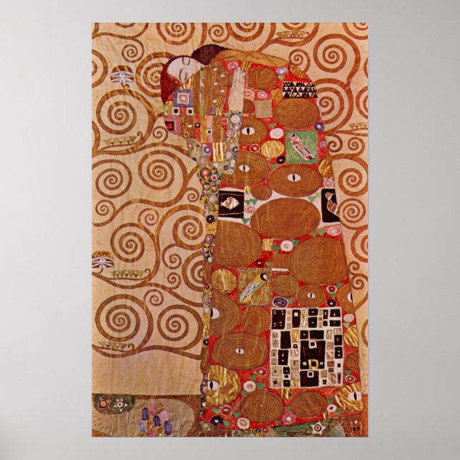 Poster Exécution par Gustav Klimt, Art Nouveau vintage (Devant)