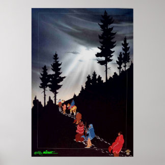 Poster Exode, sur le sentier des larmes