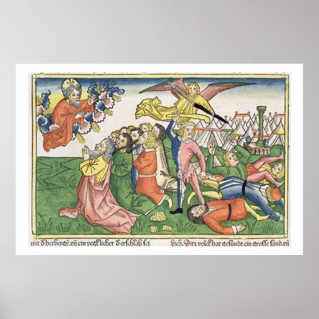 Poster exodus 32 15-23 Moïse breaking the stone tablets, (Devant)