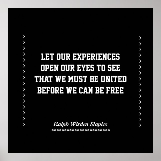 Poster Expérience afro-américaine (Devant)