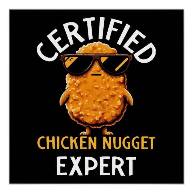Poster Expert en nuggets de poulet certifié (Devant)