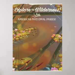 Poster Explorez la nature sauvage ! visitez USA