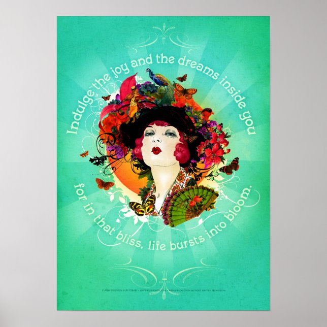 Poster Exploser en fleur (Devant)