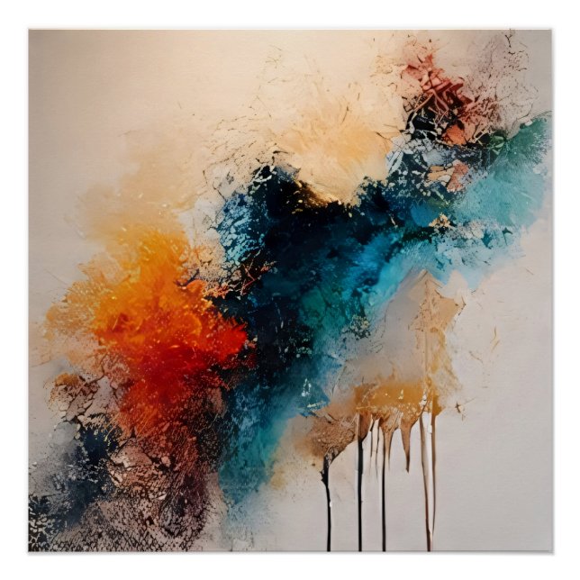 Poster Explosion chromatique (Devant)