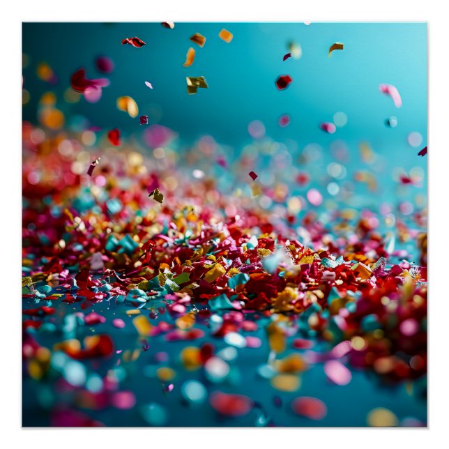 Poster Explosion de Confetti (Devant)