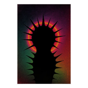 Poster Explosion de couleurs et de textures