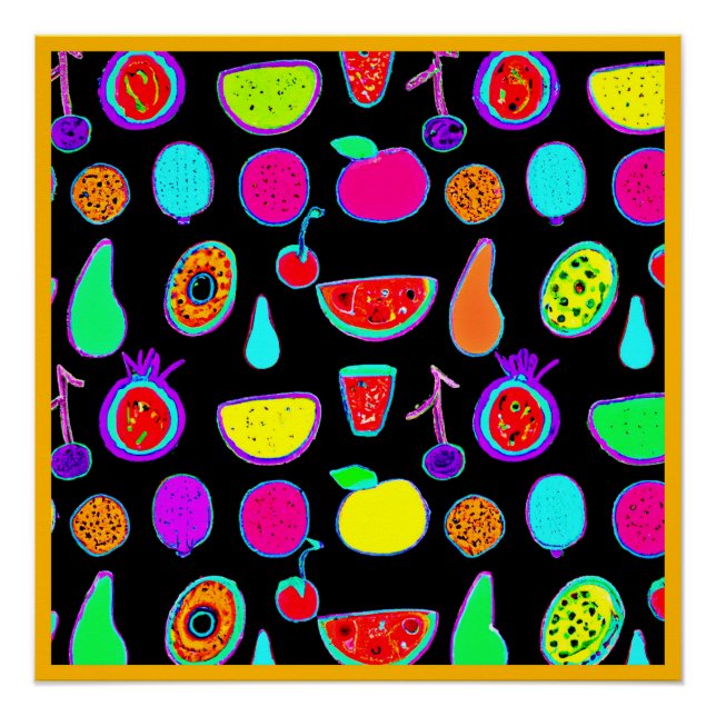 Poster Explosion tropicale (Devant)