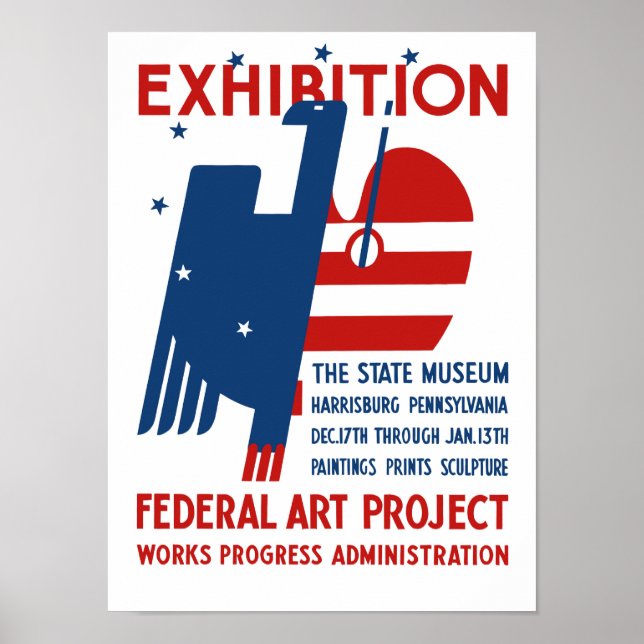 Poster Exposition — Musée d'État Harrisburg PA (Devant)