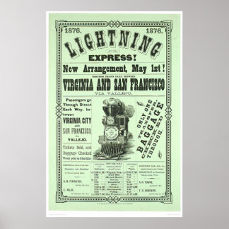 Poster Express de foudre ! (1831A)