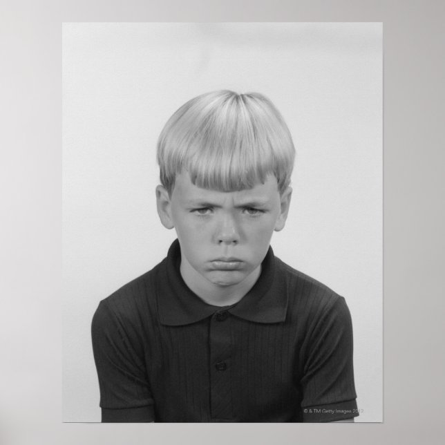 Poster Expression de Boy Facial (Devant)