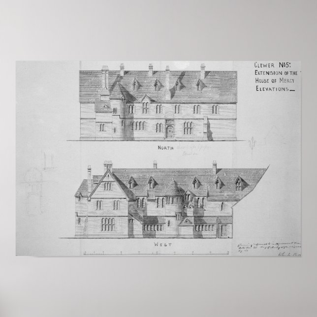 Poster Extension of the House of Mercy, Clewer (Devant)