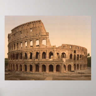 Poster Exterior of the Colosseum, Rome, archival print