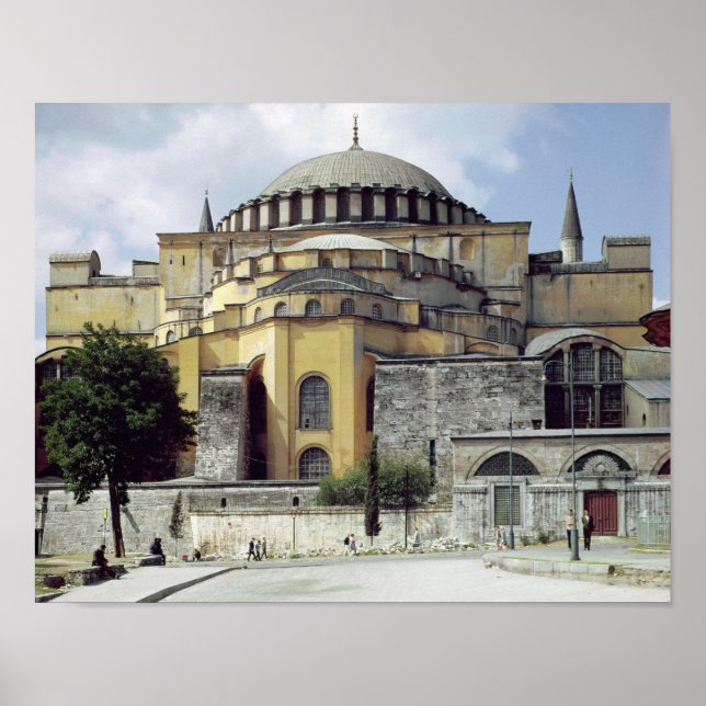 Poster Exterior view of the cupola, 532-37 (Devant)