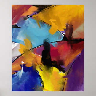 Poster Extra Grand Modèle "Abstrait 1412"