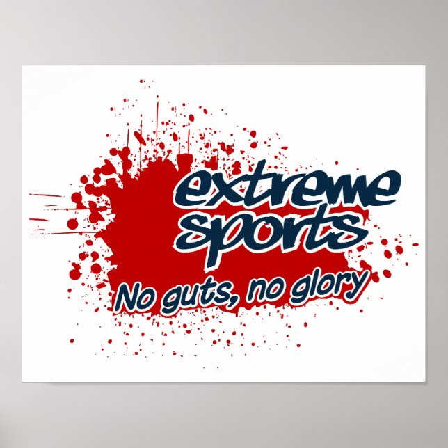 Poster Extreme Sports, personnalisable (Devant)