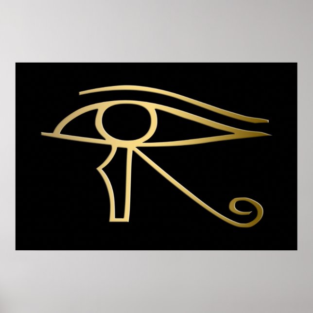 Poster Eye of Horus Egyptian symbol (Devant)